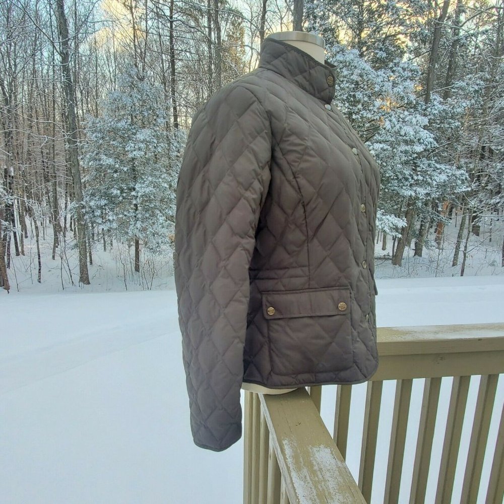 Eddie Bauer Seattle premium goose down jacket Girls XL Womens S Small Coat Green - Picture 6 of 11